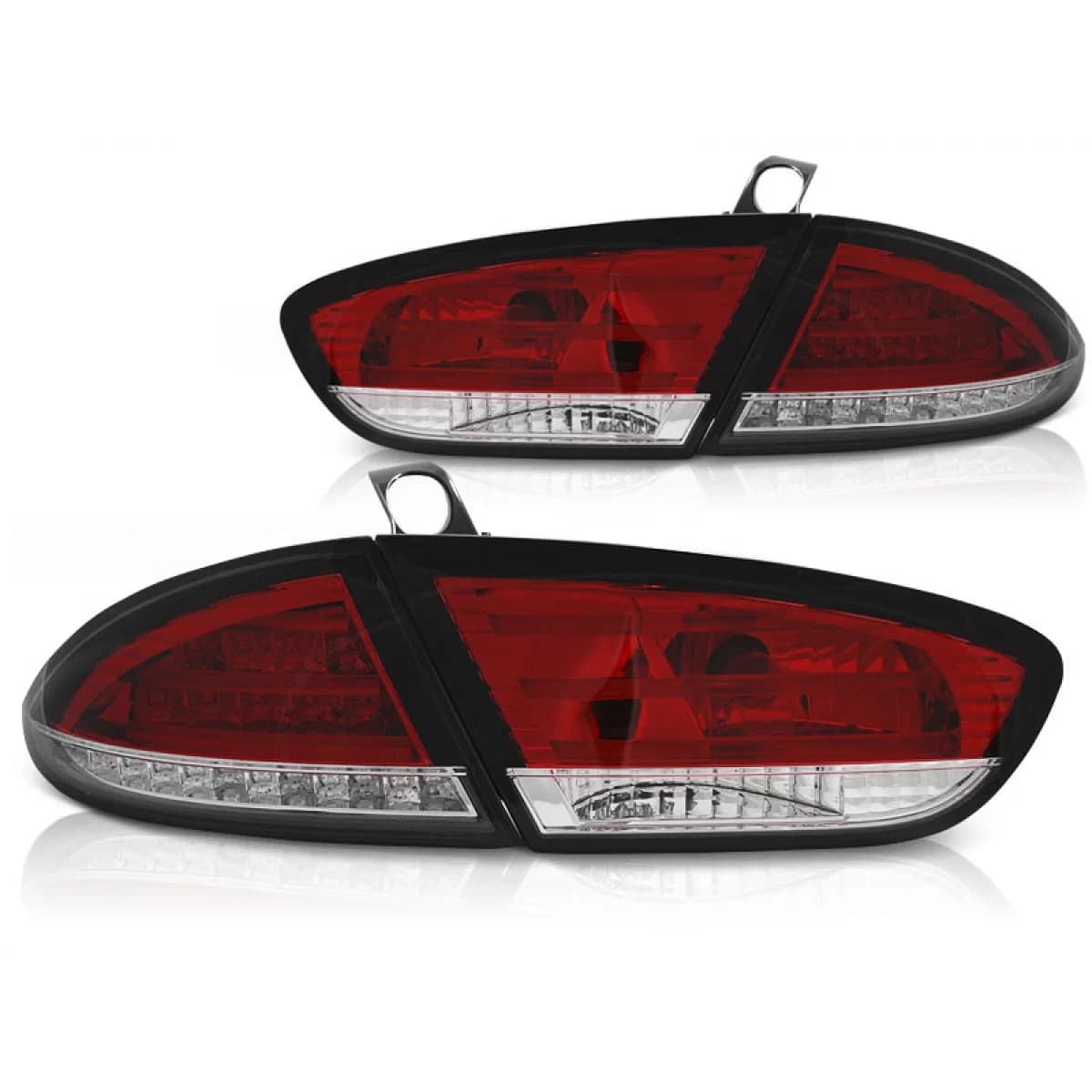 LED TAIL LIGHTS RED WHITE fits SEAT LEON 03.09-12