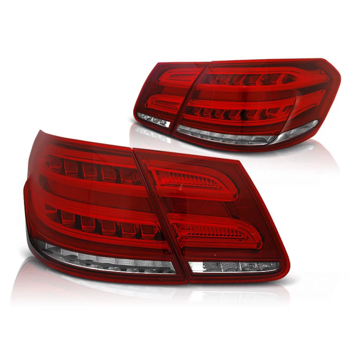 LED TAIL LIGHTS RED WHITE SEQ fits MERCEDES W212 E-KLASA 09-13