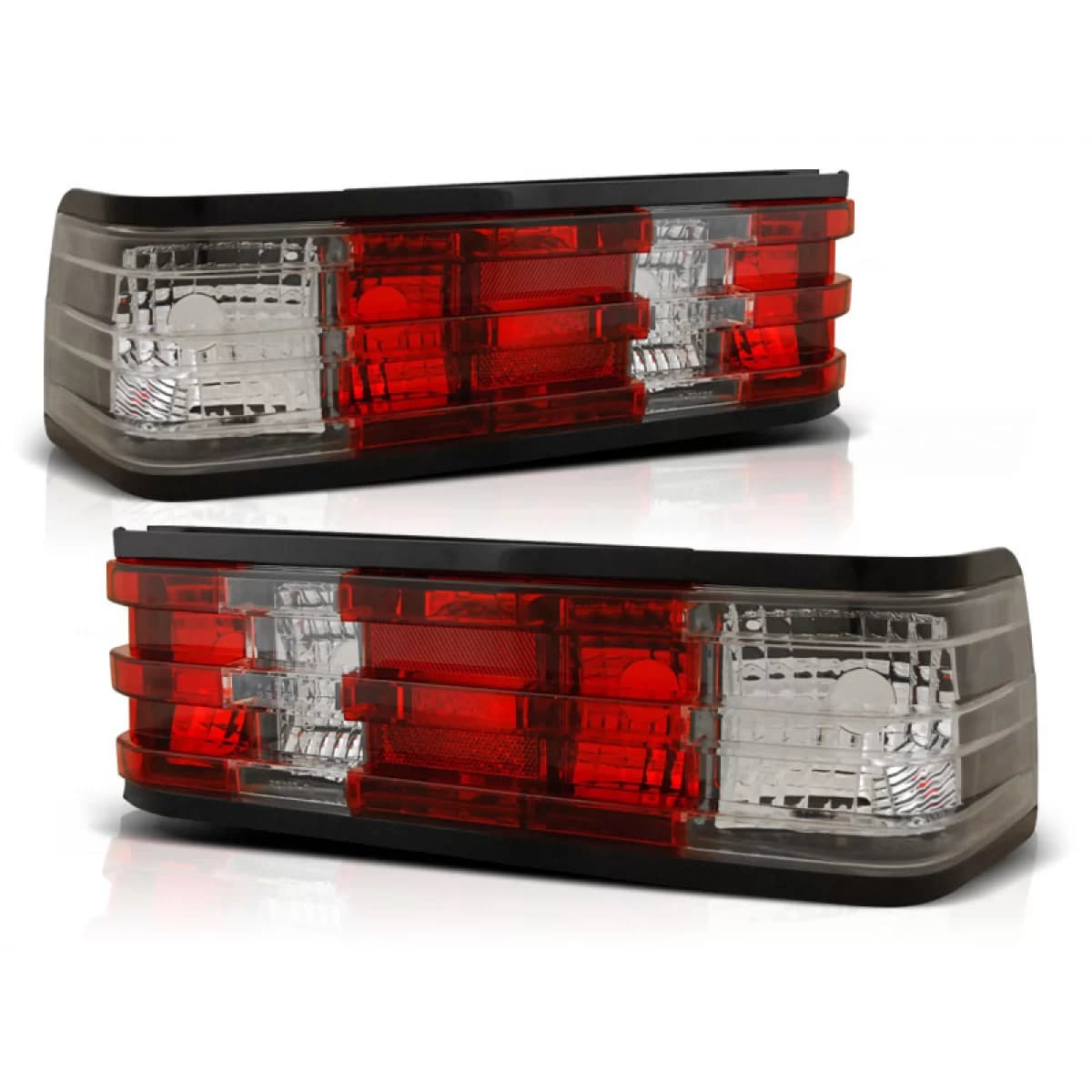 TAIL LIGHTS RED WHITE fits MERCEDES W201/190 12.82-05.93