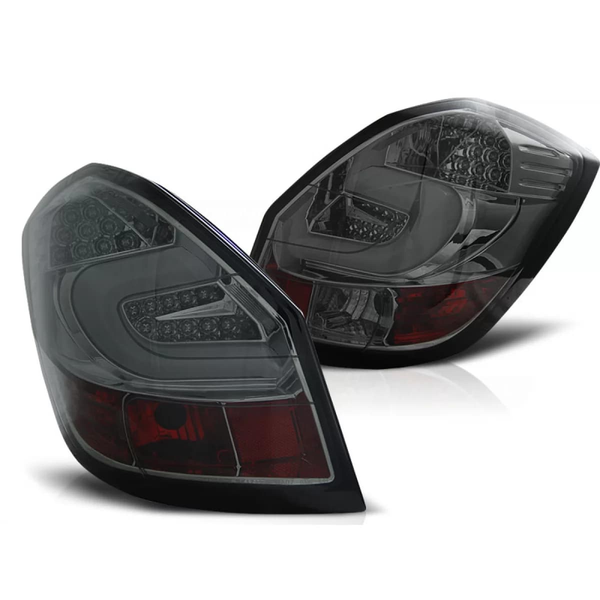 LED BAR TAIL LIGHTS SMOKE fits SKODA FABIA II 07- 06.14