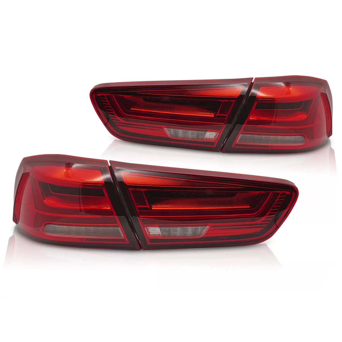 LED TAIL LIGHTS RED fits MITSUBISHI LANCER 8 SEDAN 08-16 / LANCER EVOLUTION X 07-16