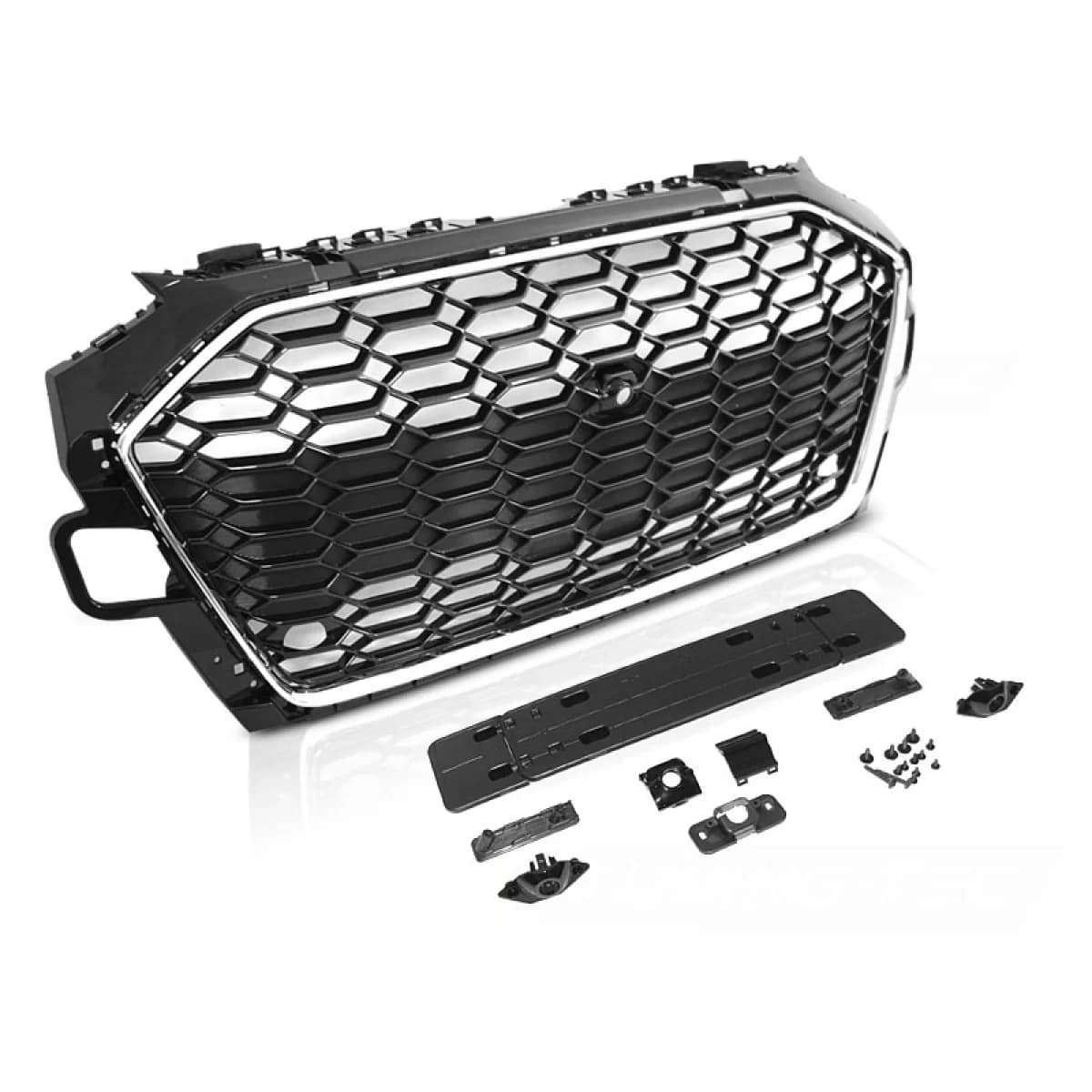 GRILLE SPORT CHROME BLACK PDC fit AUDI A4 B9 20-24