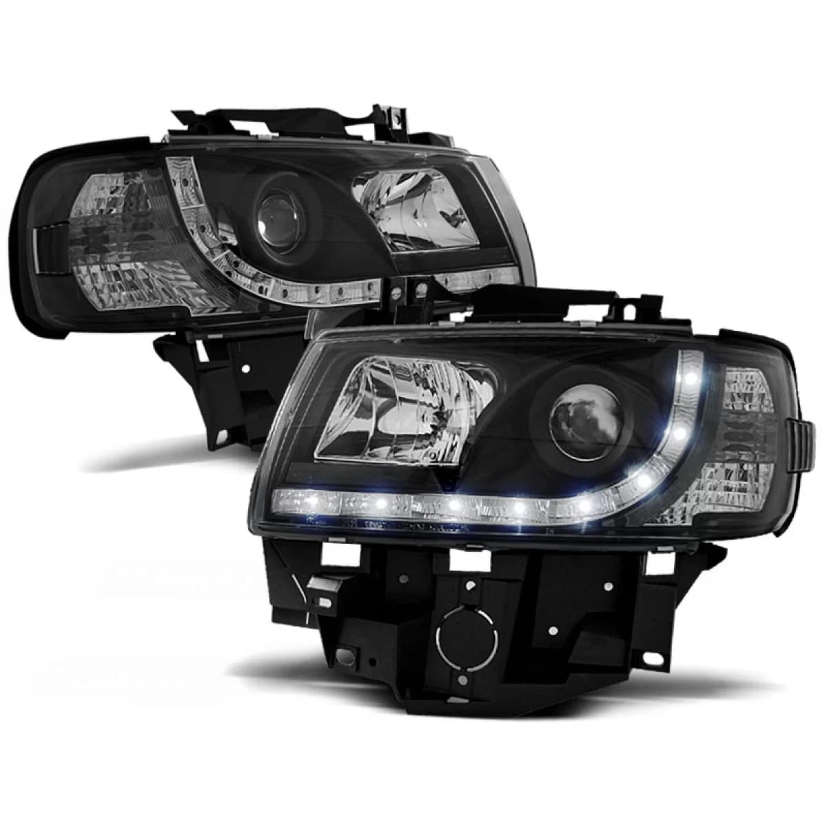 HEADLIGHTS DAYLIGHT BLACK fits VW T4 08.96-03.03 BUS