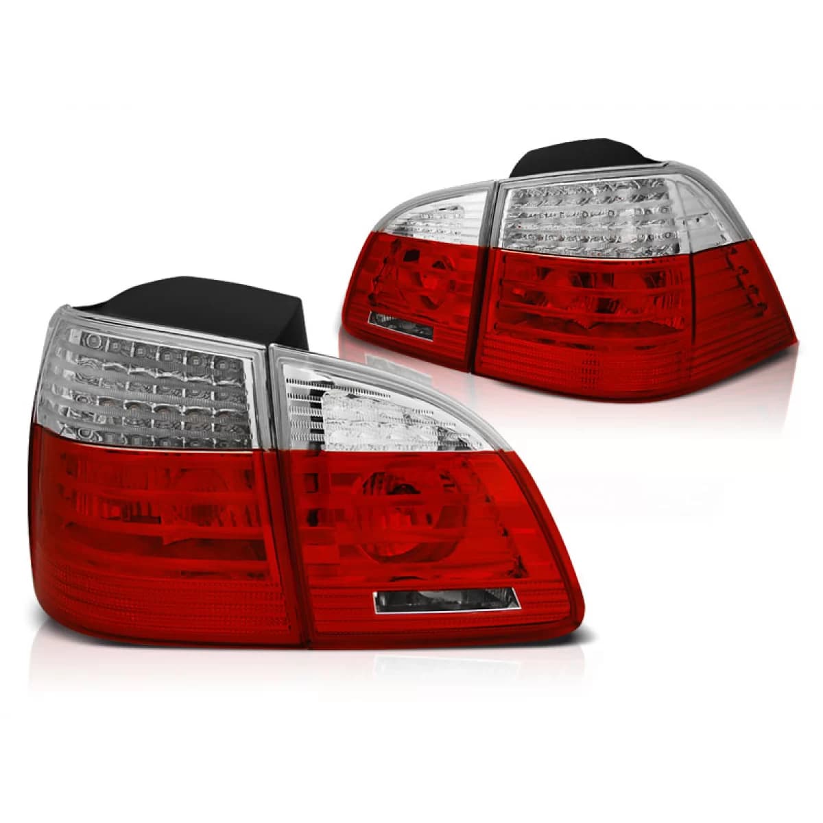 LED TAIL LIGHTS RED WHITE fits BMW E61 04-03.07 TOURING