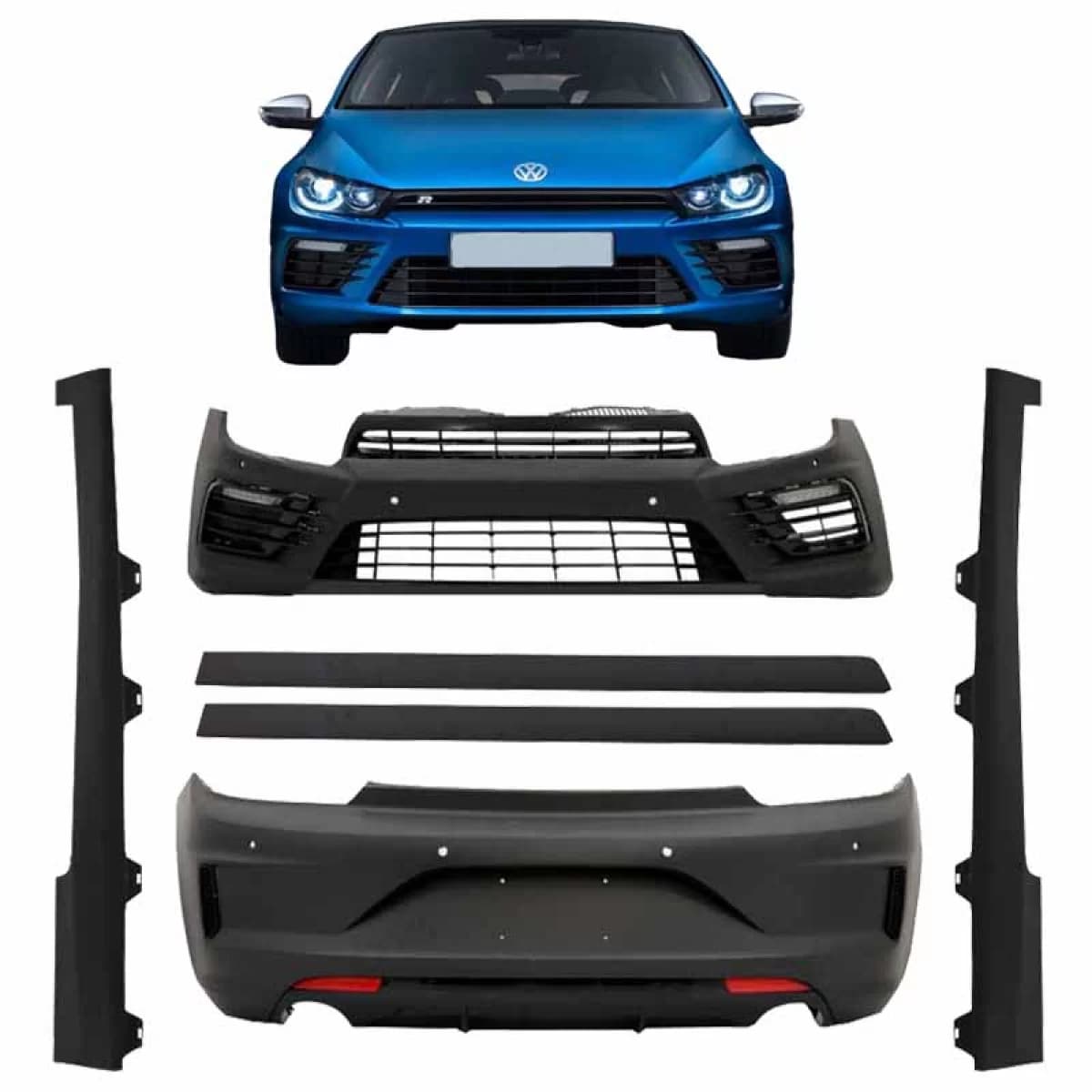 Body Kit suitable for VW Scirocco 14-17 Facelift R20 Look