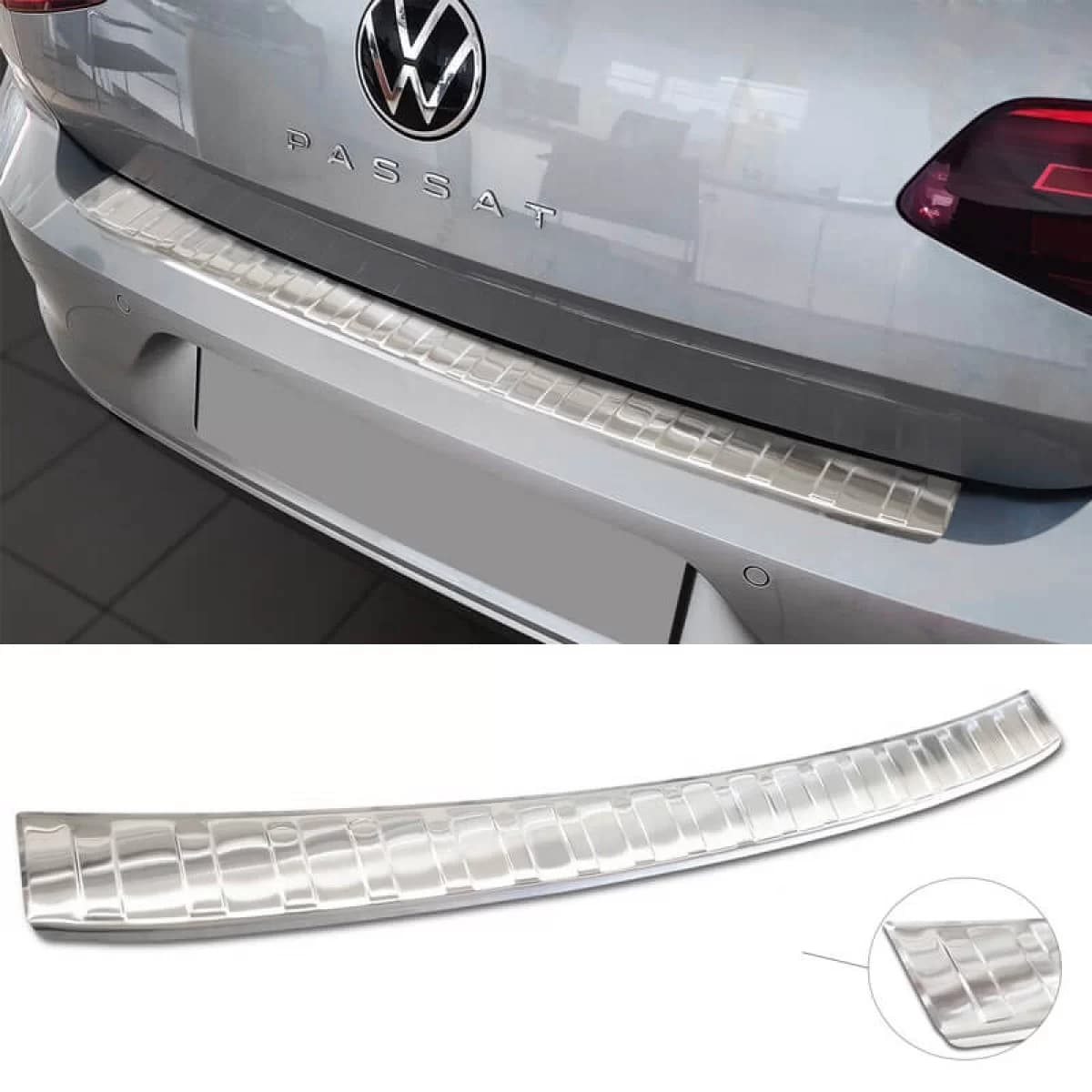 Rear Bumper Protector suitable for VW Passat B8 15+ Steel