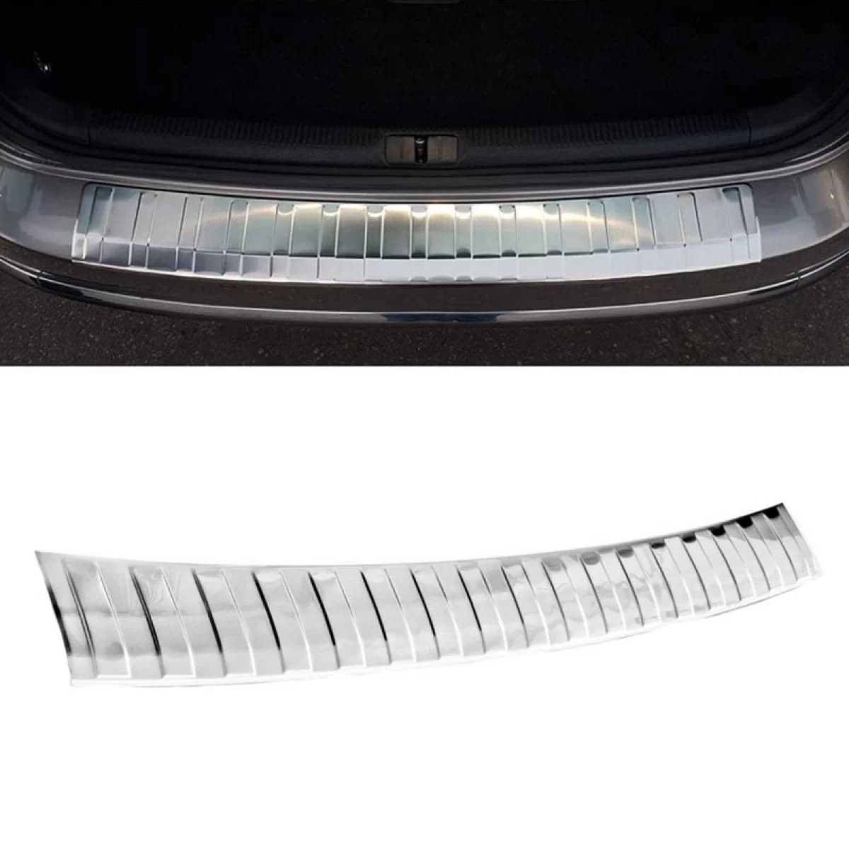 Rear Bumper Protector suitable for VW Passat B7 11-15 Kombi Steel
