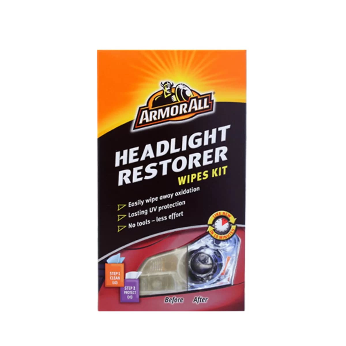 Headlight Restorer Wipes suitable for Armor All 185140100