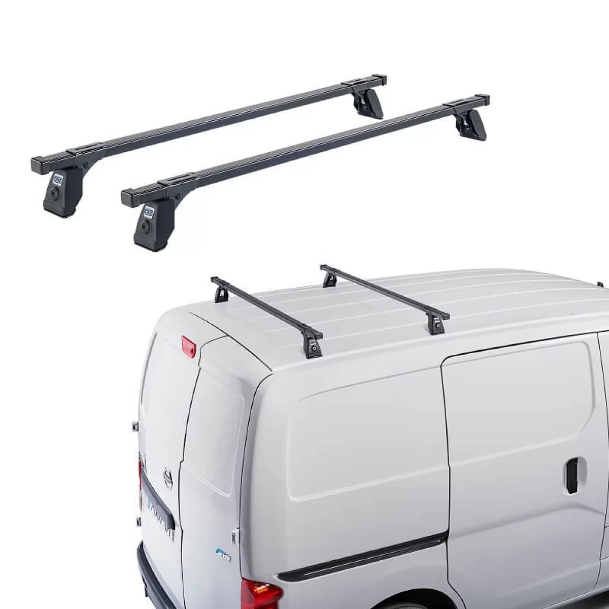 Roof Bars Steel CRUZ Cargo Spro-105cm 922-003 Set With Fixing Kit Suitable for Ford Courier 91-02 2 Pieces