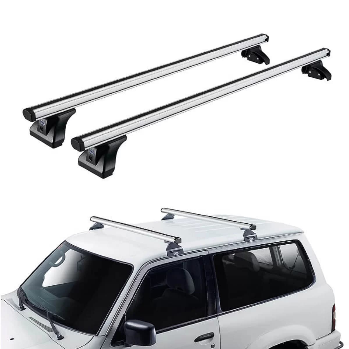 Roof Bars Aluminum CRUZ 924-091 Alu Cargo AF-138cm Silver 2 Pieces