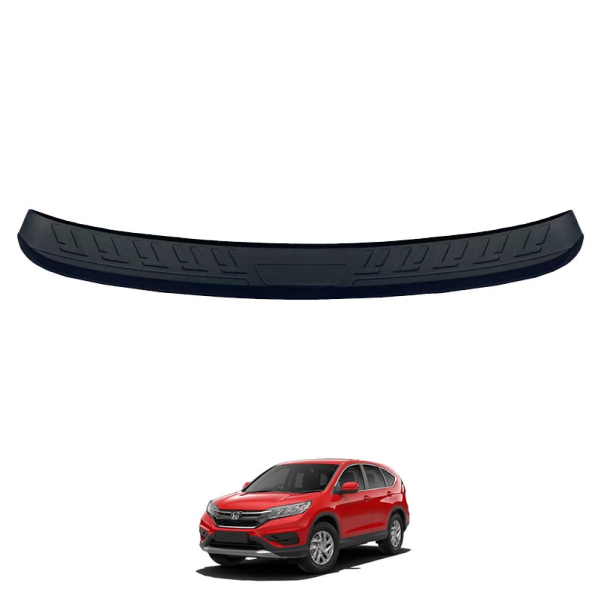 Rear Bumper Protector suitable for Honda CR-V 2013-2018 from ABS plastic black
