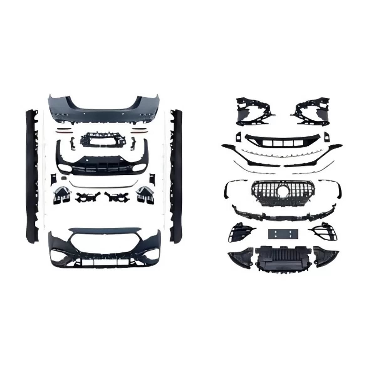 Body Kit suitable for Mercedes-Benz E-Class W214 2023+ A Design 53 Look Black Edition