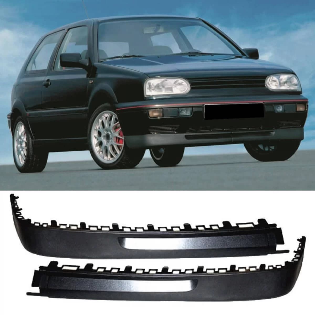 Front Spoilers Right & Left suitable for VW Golf III (3) 92-98 GTI 2pc
