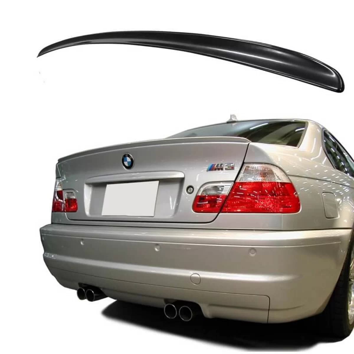 Trunk Spoiler suitable for BMW 3 E46 99-05 Sedan/Coupe Lip Spoiler from ABS Plastic