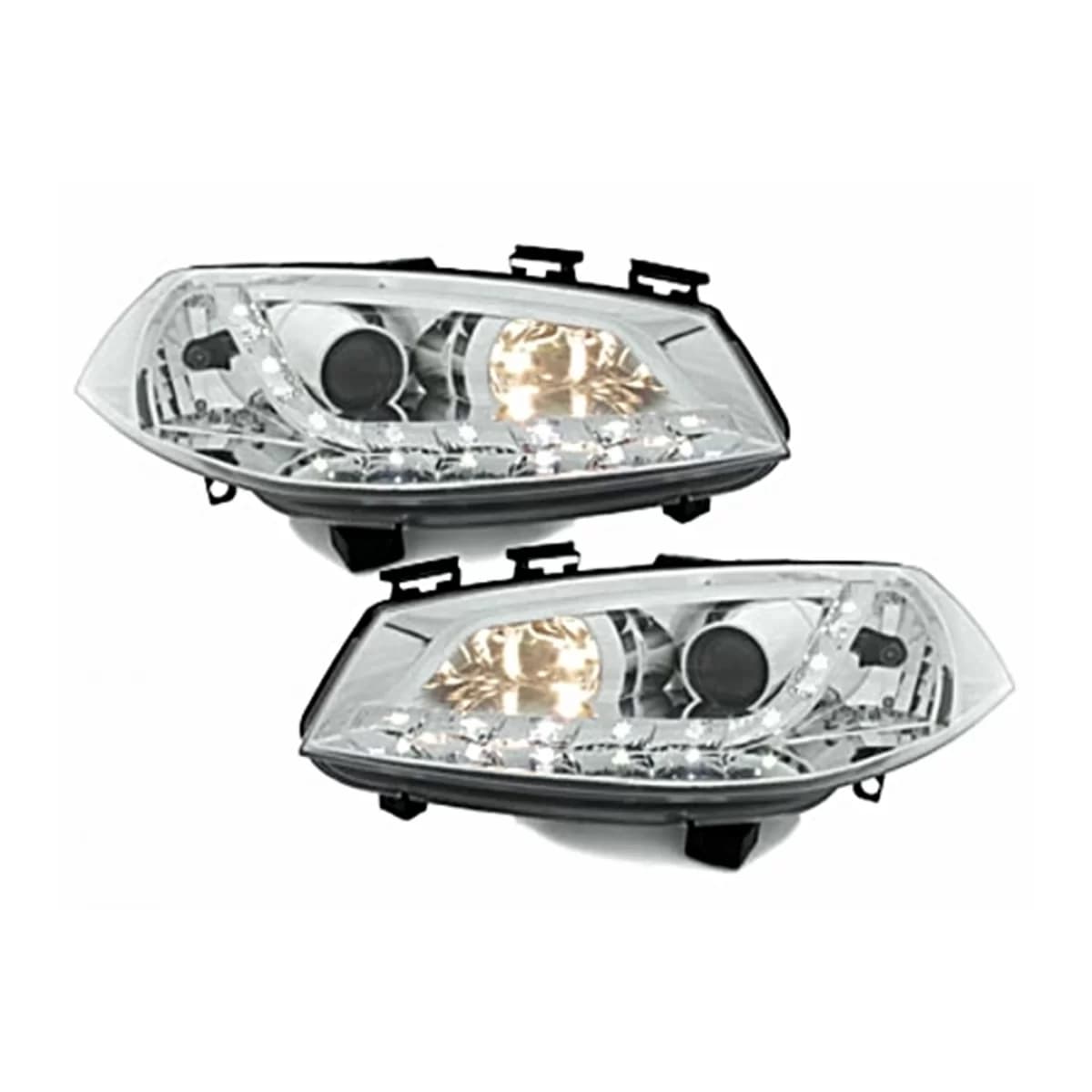 DAYLIGHT Headlights suitable for Renault Megane (11.2002-12.2005) DRL Chrome