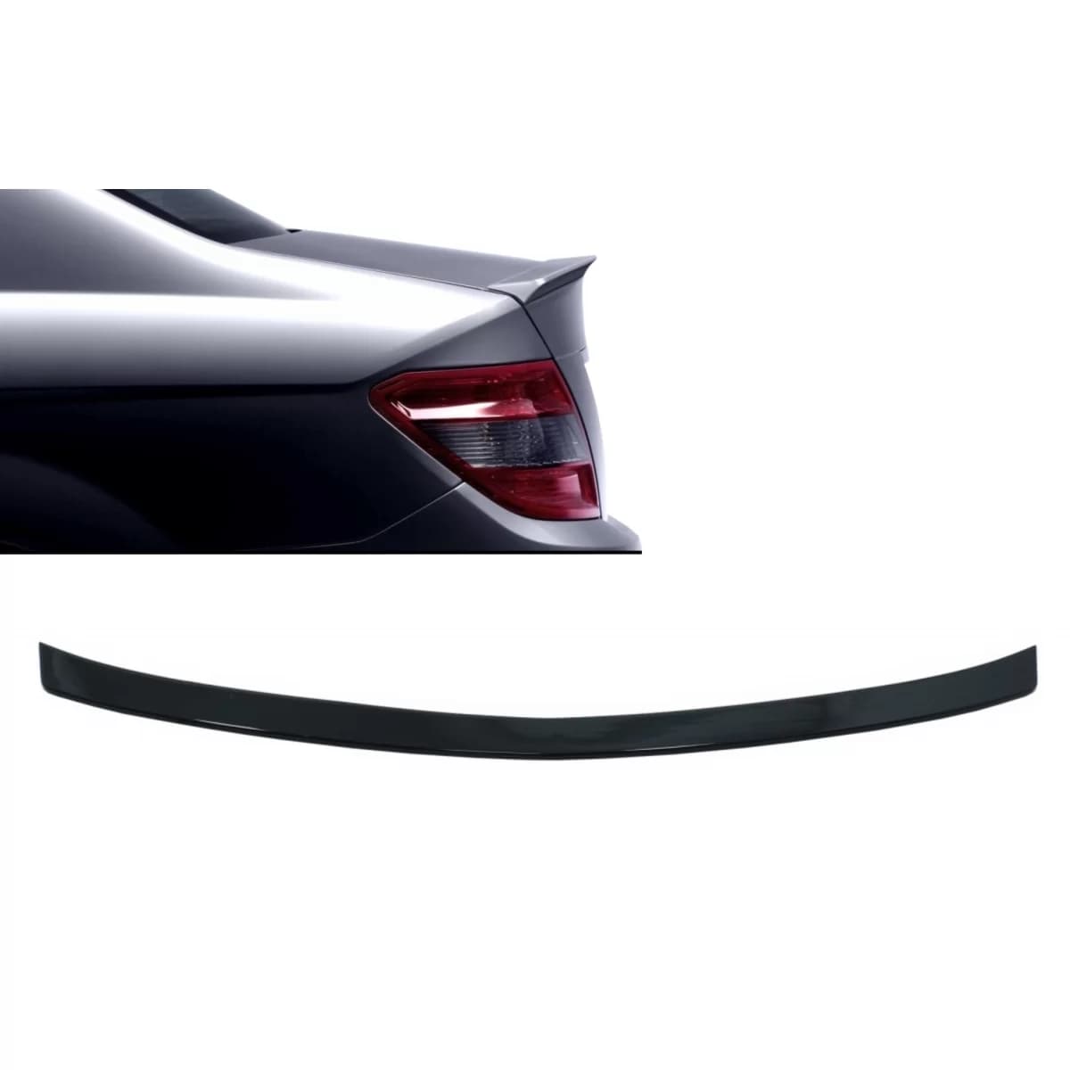 Trunk Spoiler suitable for Mercedes C-Class W204 (2007-2014) Piano Black