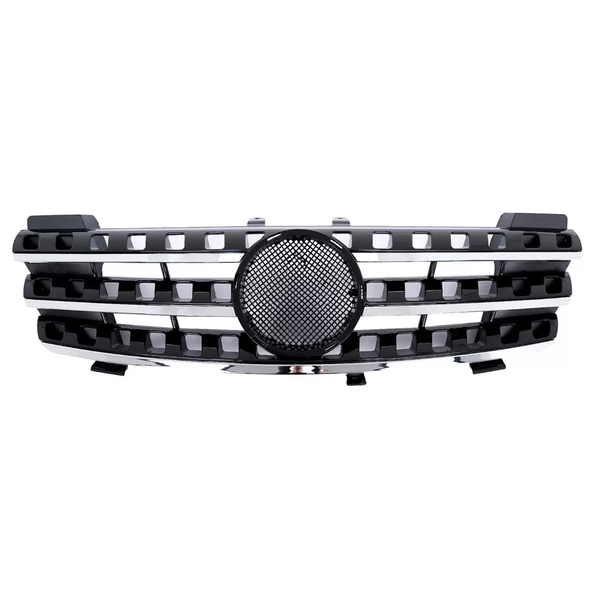 Front Grille suitable for Mercedes ML M-Class W164 (2005-2008) Black Chrome