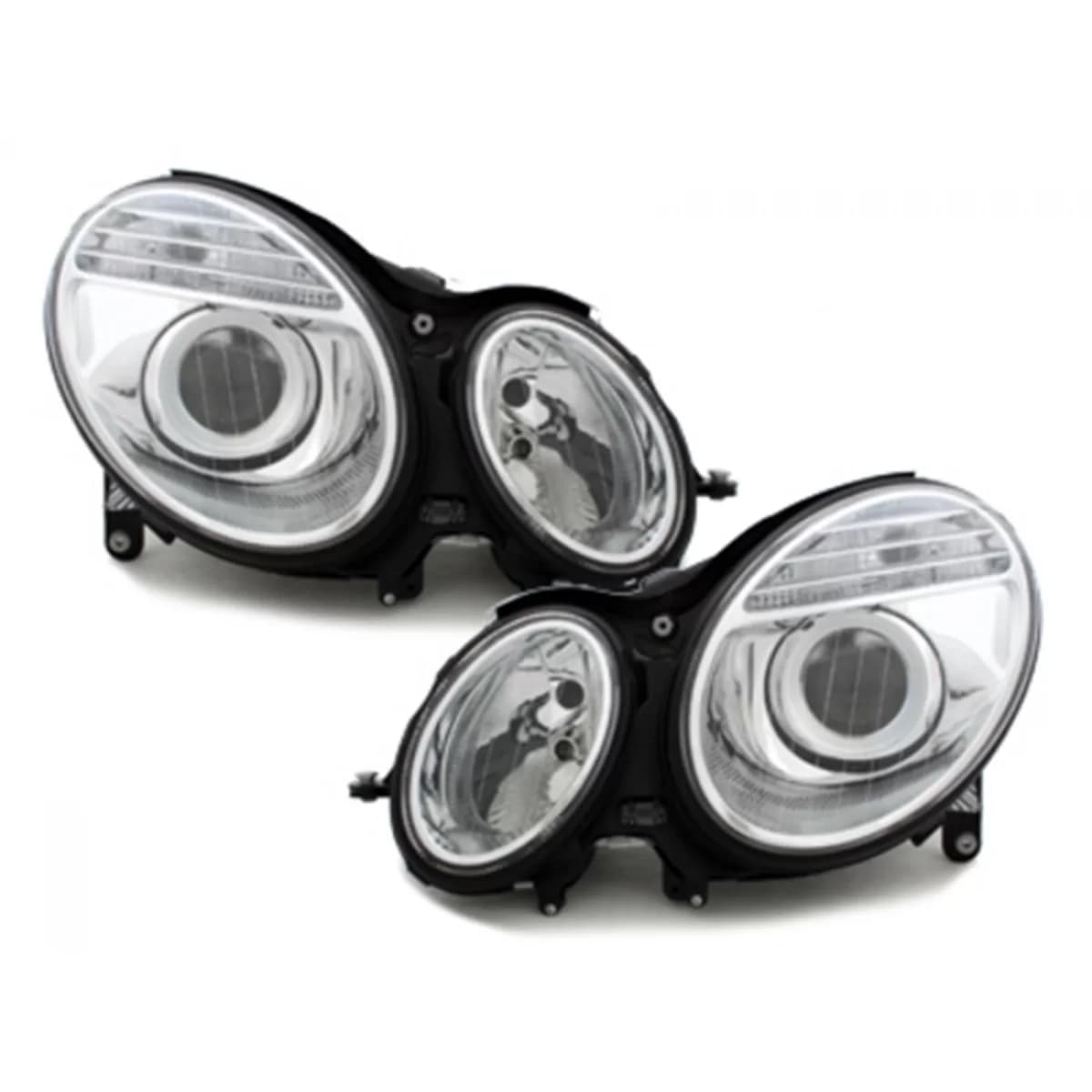 Headlights suitable for Mercedes E Class W211 S211 (03.2002-04.2006) Sedan T-Modell Chrome