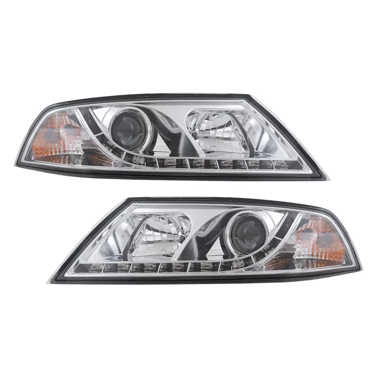 LED DRL Headlights suitable for Skoda Octavia II (03.2004-2008) Chrome