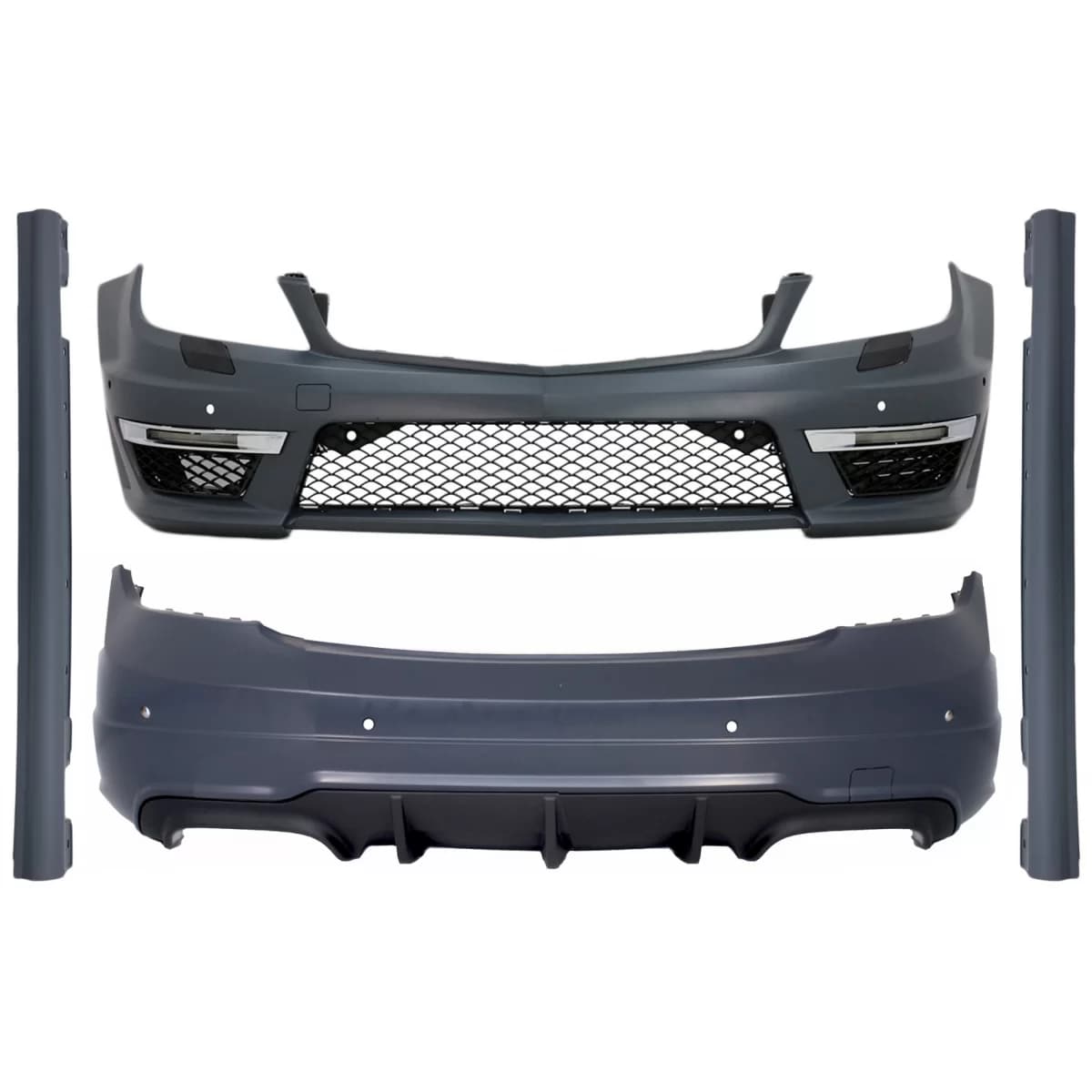 Body Kit suitable for Mercedes C-Class W204 (2007-2015) Facelift C63 Design