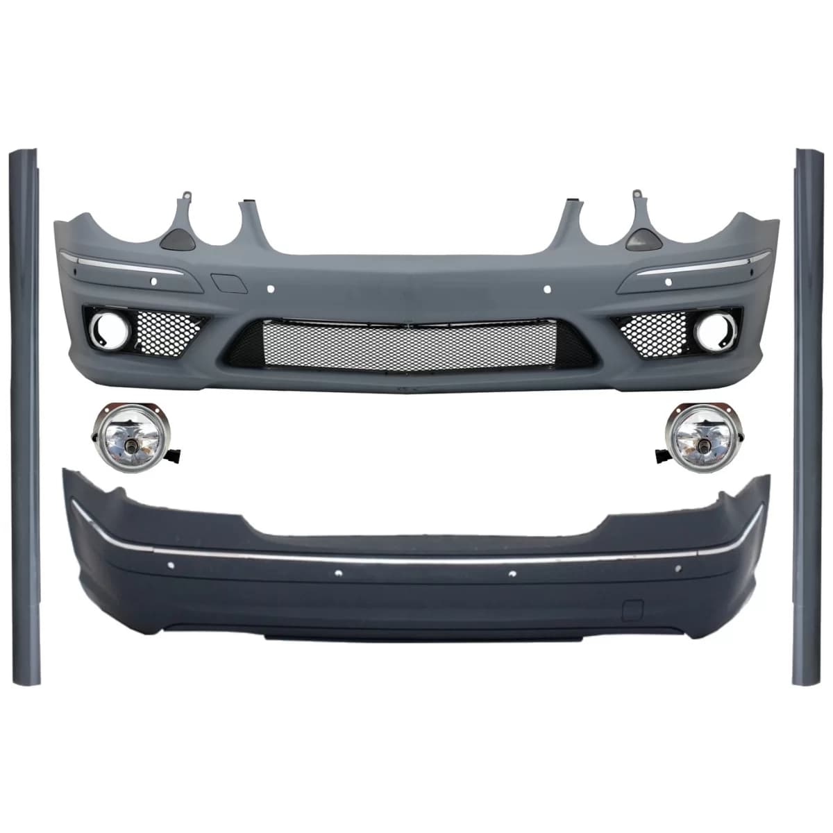 Body Kit with Side Skirts suitable for Mercedes E-Class W211 (2002-2009) E63 Design