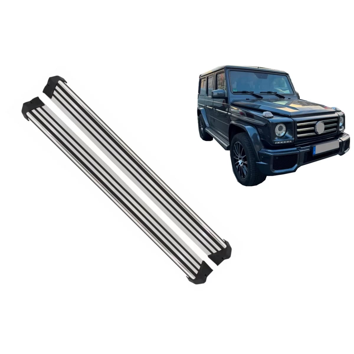 Running Boards Side Steps suitable for Mercedes G-Class W463 (1989-2018)