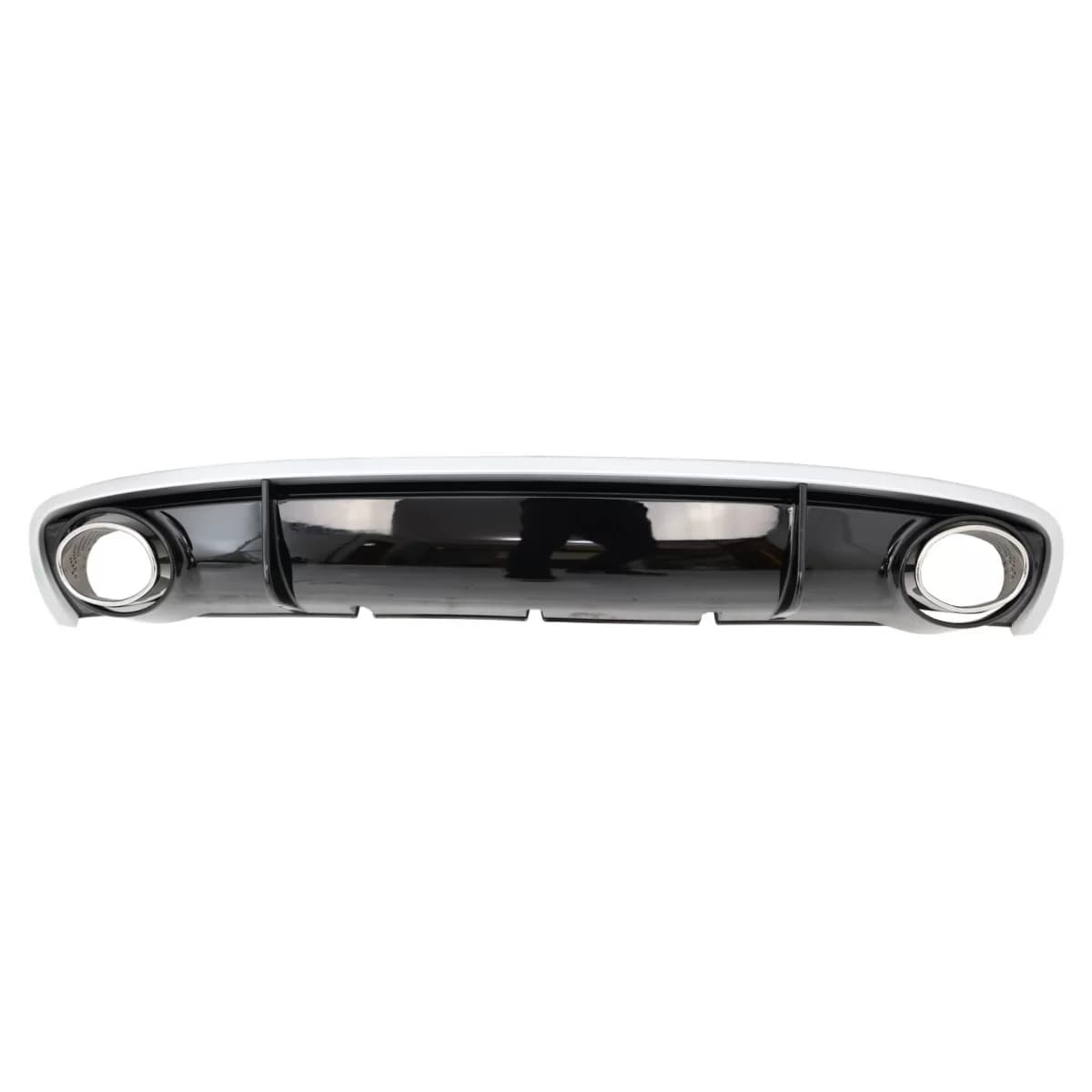 Rear Bumper Valance Diffuser & Exhaust Tips suitable for Audi A4 B8 B8.5 Limousine Avant Facelift (2012-2015) RS4 Design