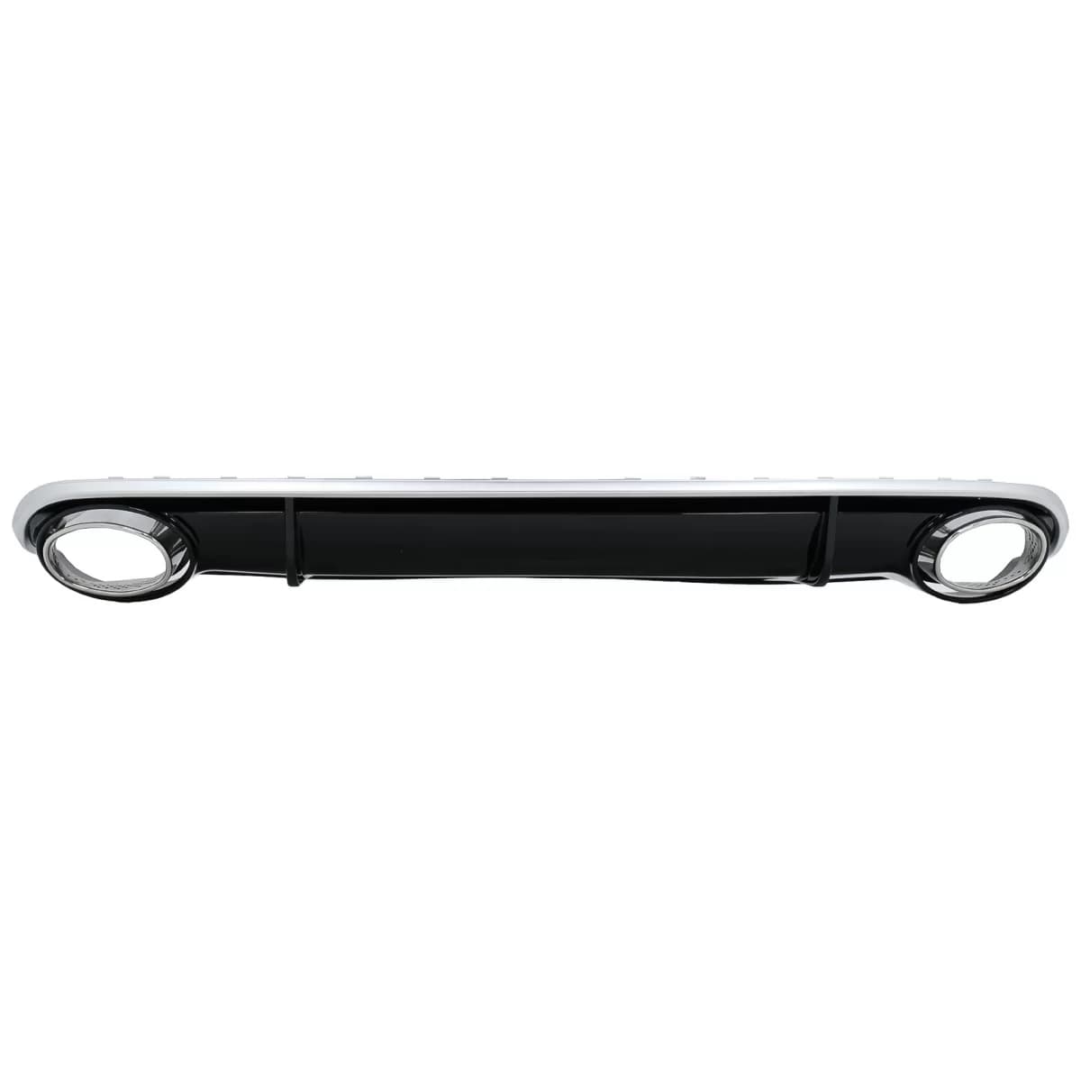 Rear Bumper Valance Diffuser with Exhaust Tips suitable for Audi A4 B8 Limousine Avant Pre Facelift (2007-2011) RS4 Design