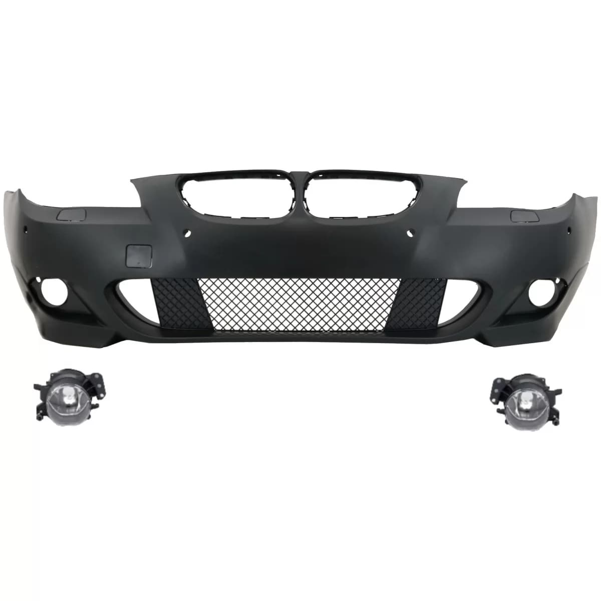Front Bumper suitable for BMW 5 Series E60 Sedan E61 LCI Touring (2007-2010) M-Technik Design PDC 18mm