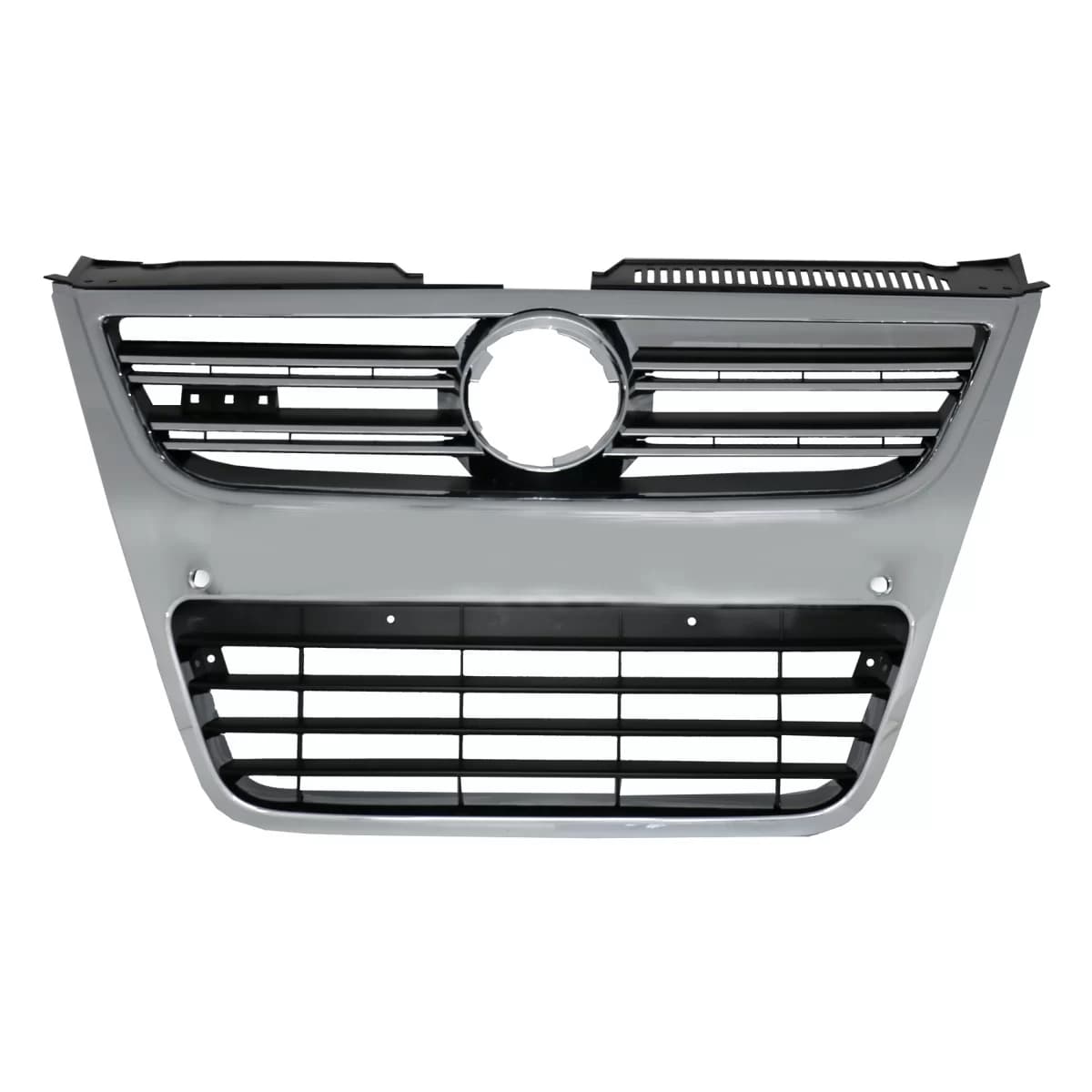 Front Grille suitable for VW Passat 3C (2007-2010) Full Chrome only for R36 OEM Bumper with PDC