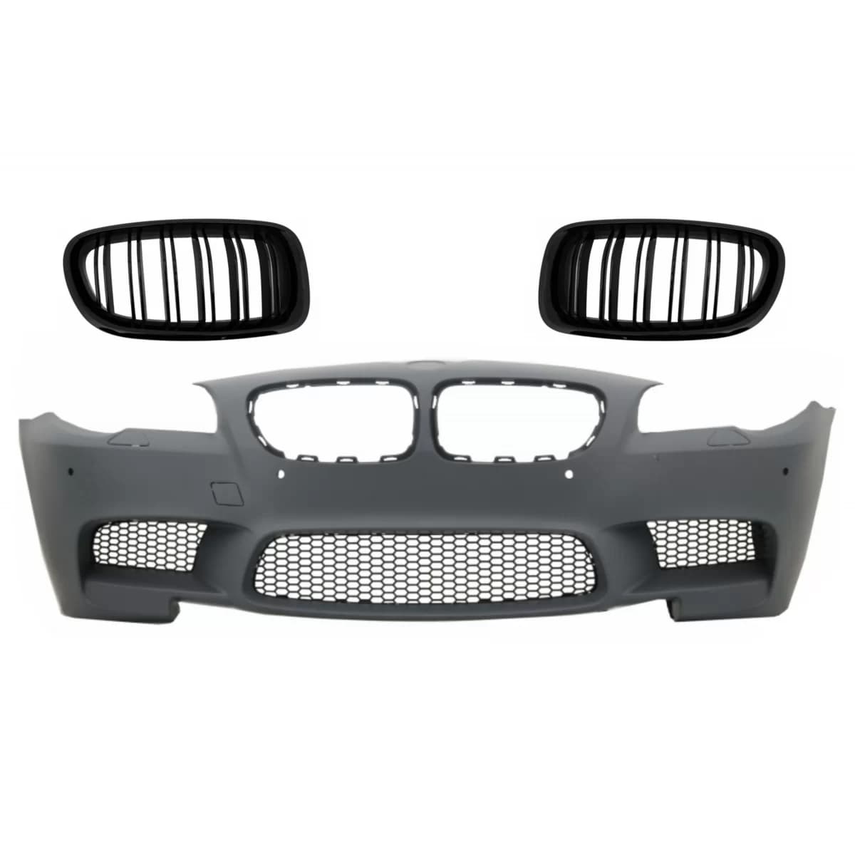 Front Bumper with Central Kidney Grilles suitable for BMW 5 Series F10 F11 (2011-2017) M5 Design