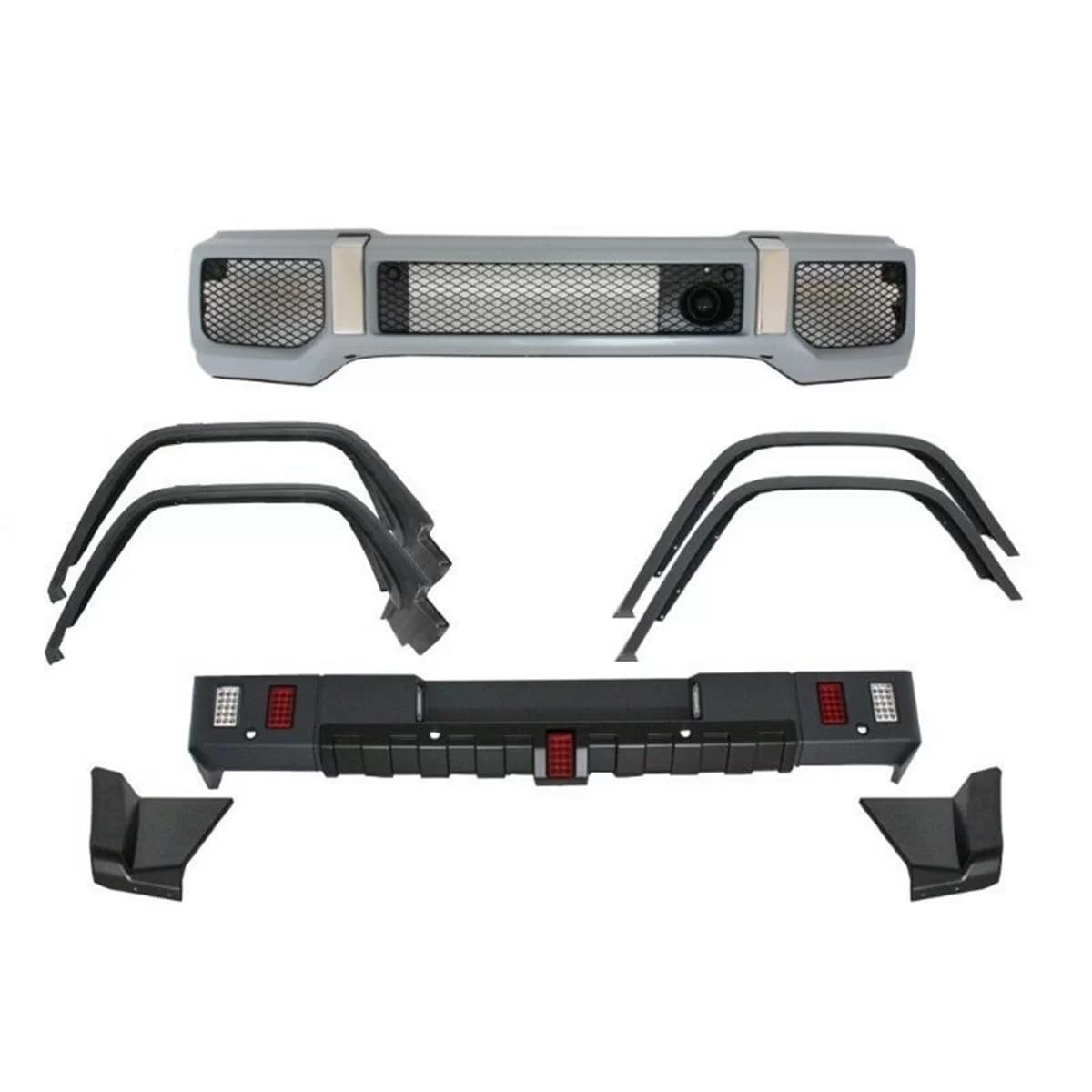 Body Kit suitable for Mercedes G-Class W463 (1989-2018) G63 G65 Design with Fender Flares Wheel Arches