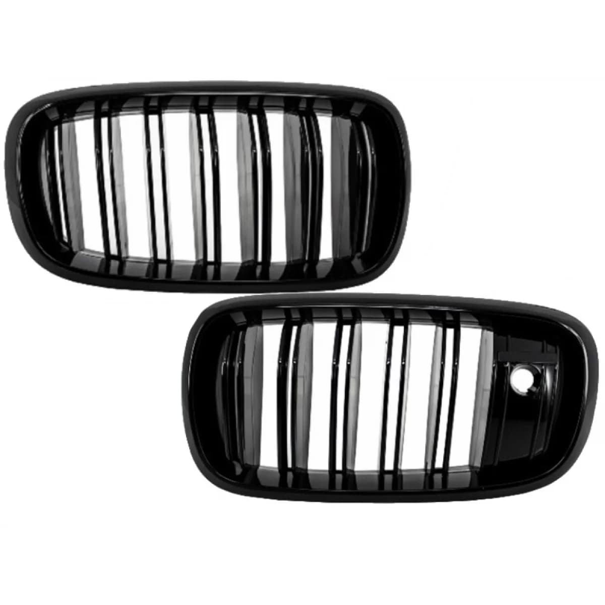 Central Grilles Kidney suitable for BMW X5 X6 F15 F16 (2014-up) X5M X6M Double Stripe Design M-Package Sport with Camera