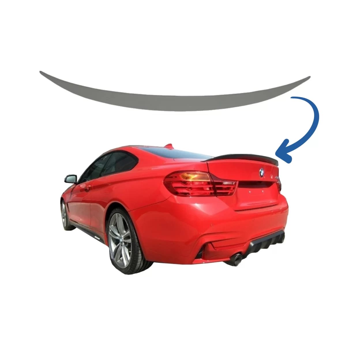 Trunk Spoiler suitable for BMW 4 Series F32 (2013-2019) M4 Design