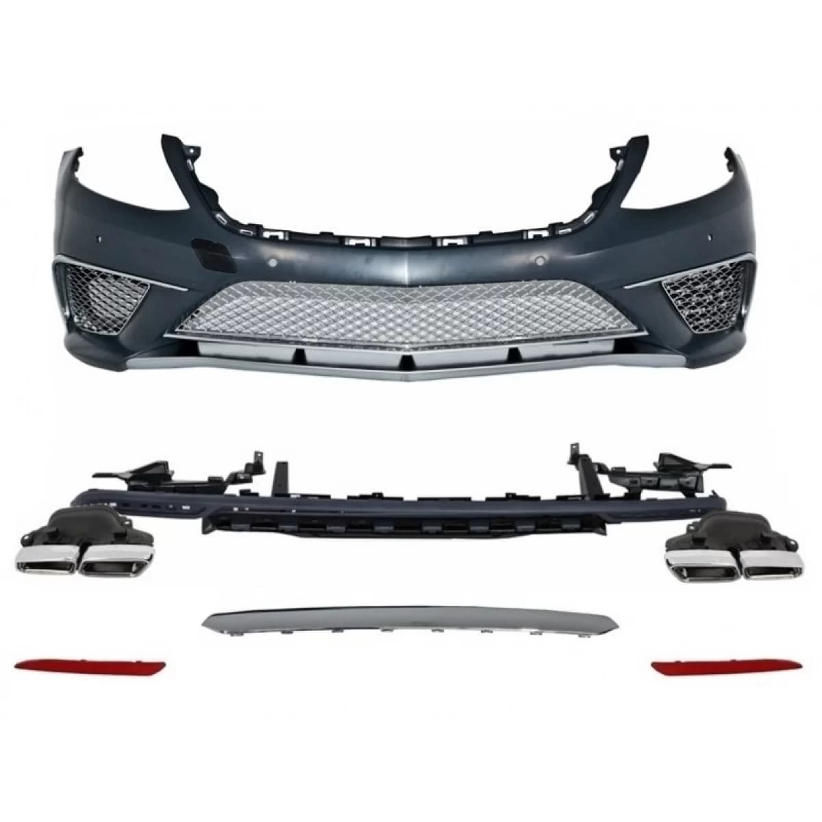 Body Kit suitable for Mercedes S-Class W222 Sport Line Package (2013-06.2017) S63 Design