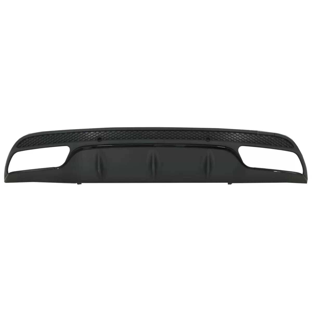 Rear Bumper Diffuser suitable for Mercedes C-Class W205 S205 (2014-2020) C63 Design Only for Sport Pack Black Edition