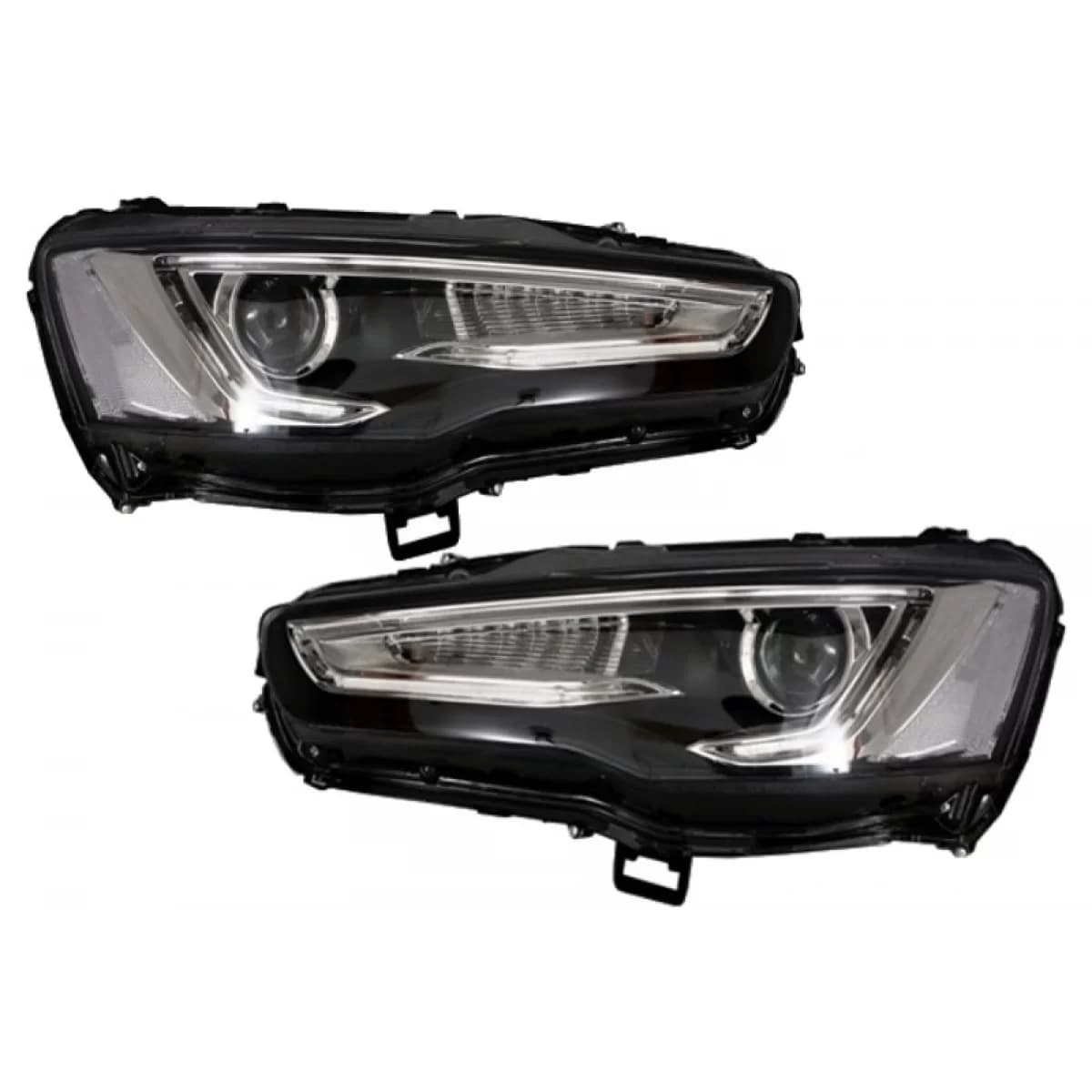 Headlights LED DRL suitable for Mitsubishi Lancer (2007-2017) Dual Projector Dynamic Sequential Signal