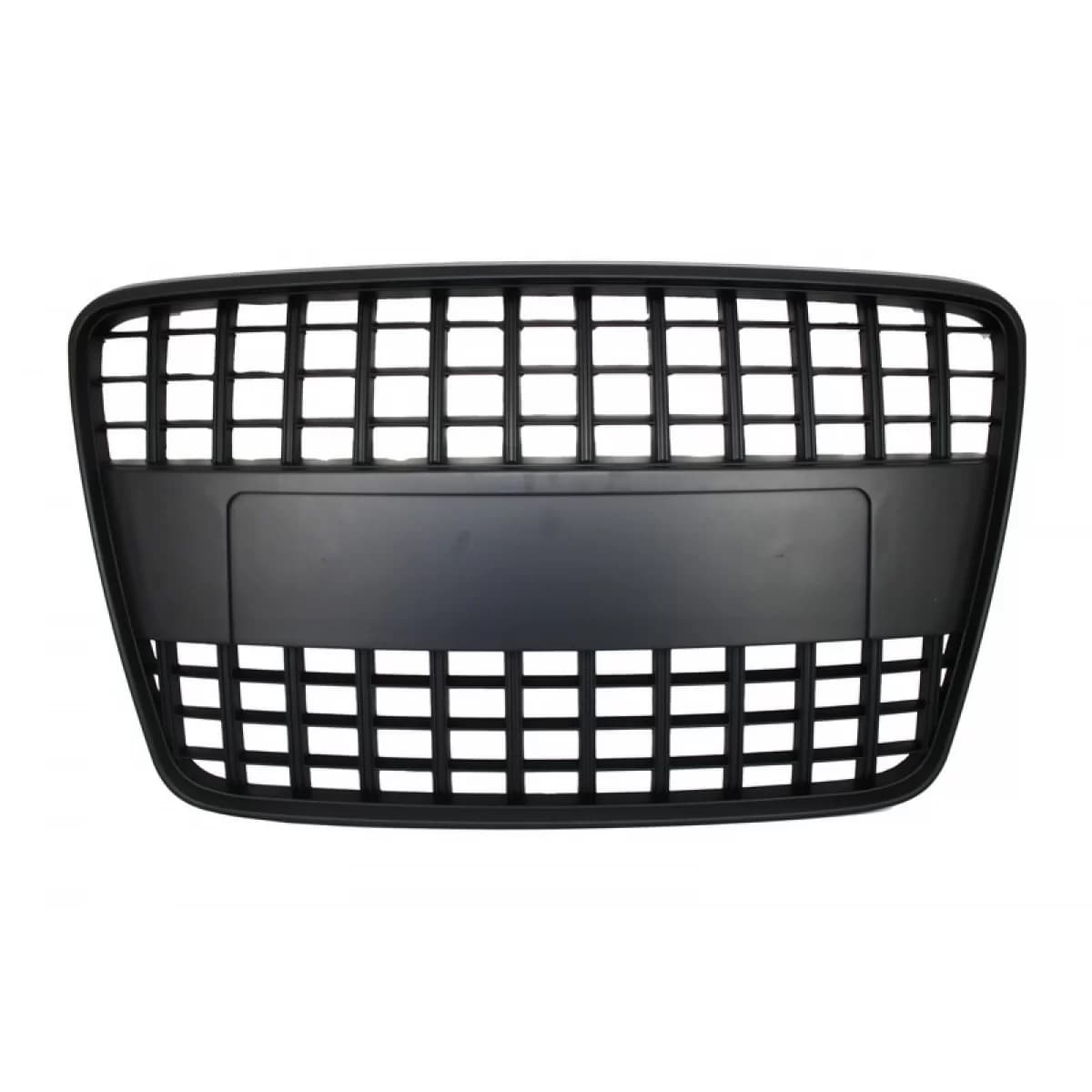Badgeless Front Grille suitable for Audi Q7 4L (2006-2015) S-Line Matte Black
