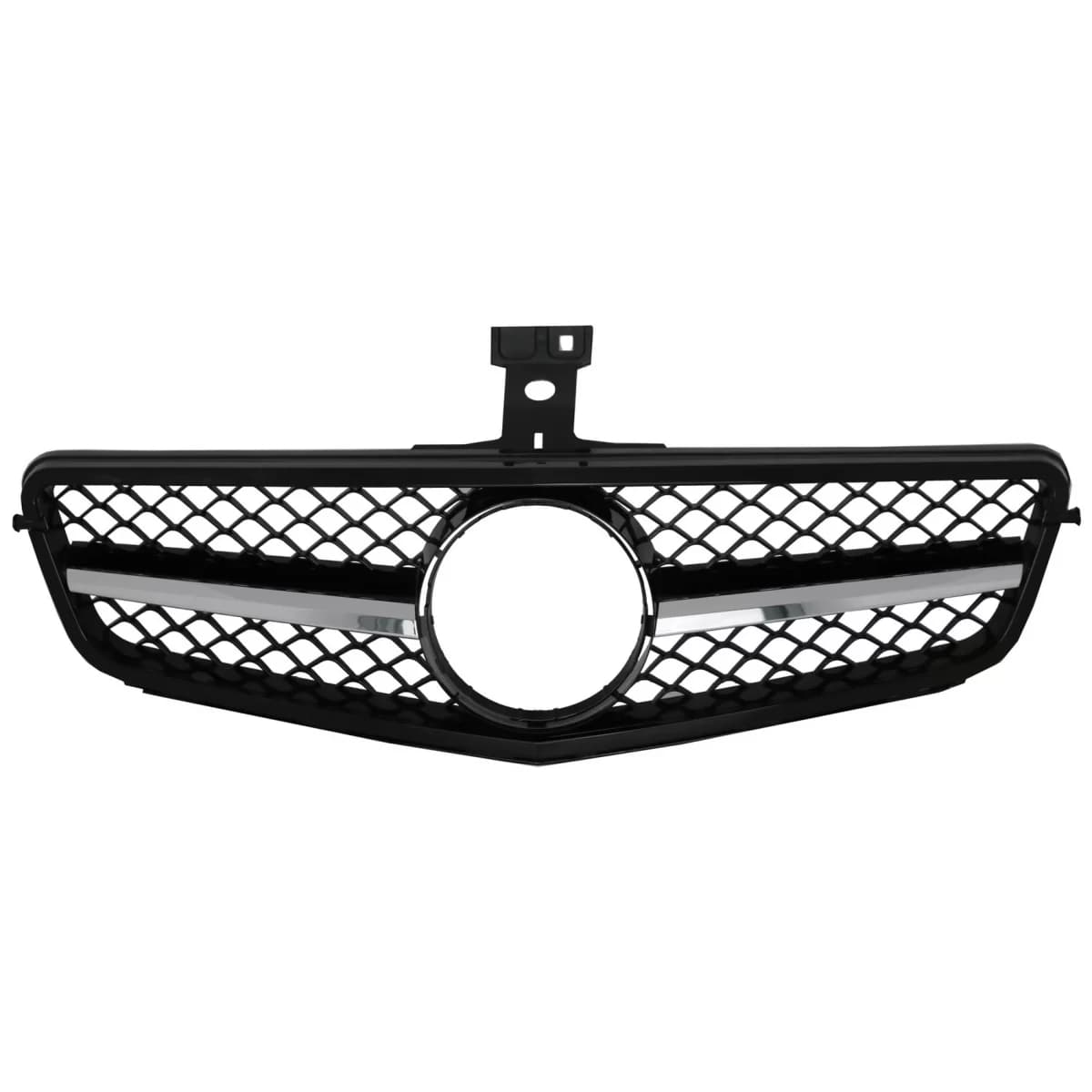 Front Grille suitable for Mercedes C-Class W204 S204 Limousine Station Wagon (2007-2014) Sport Piano Black C63 Design