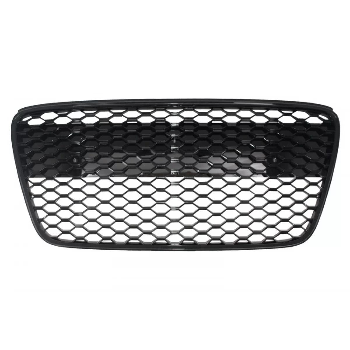 Front Grille suitable for Audi R8 (2007-2012) Honeycomb Piano Black