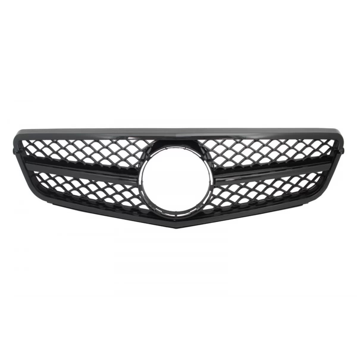 Front Grille suitable for Mercedes C-Class W204 S204 Limousine Station Wagon (2007-2014) Sport Piano Black