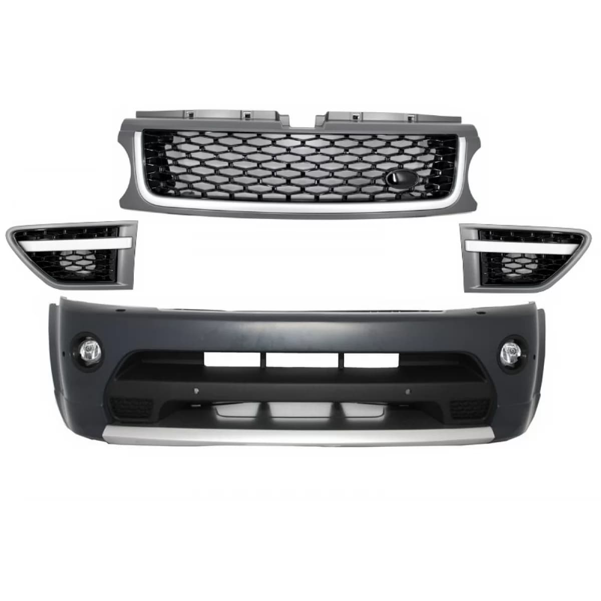 Front Bumper and Front Grilles Assembly suitable for Rover Sport L320 Facelift (2009-2013) Autobiography Design