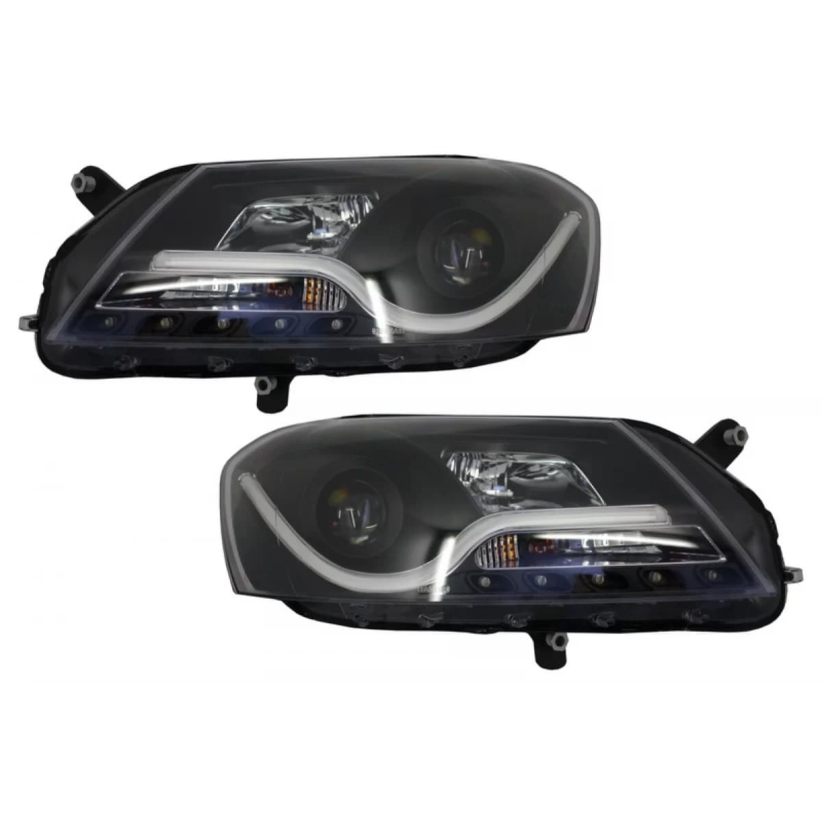 Light Bar LED DRL Headlights suitable for VW Passat B7 (10.2010-10.2014) Black