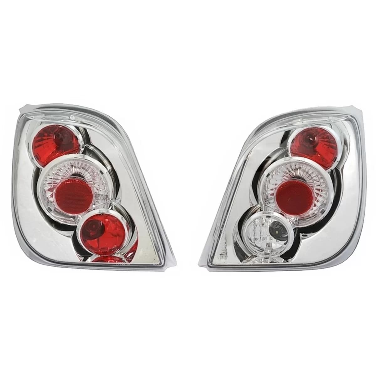 Taillights suitable for Ford Fiesta 3 Mk3 (1989-1995) Chrom