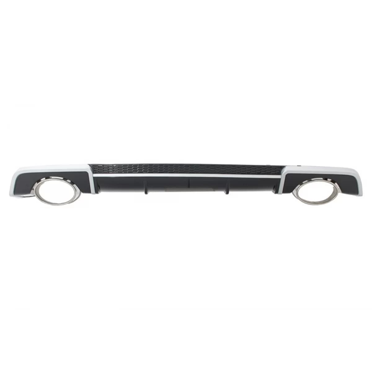 Rear Bumper Valance Diffuser with Exhaust Muffler Tips suitable for Audi A3 8V Sedan Cabrio (2012-2015) RS3 Design