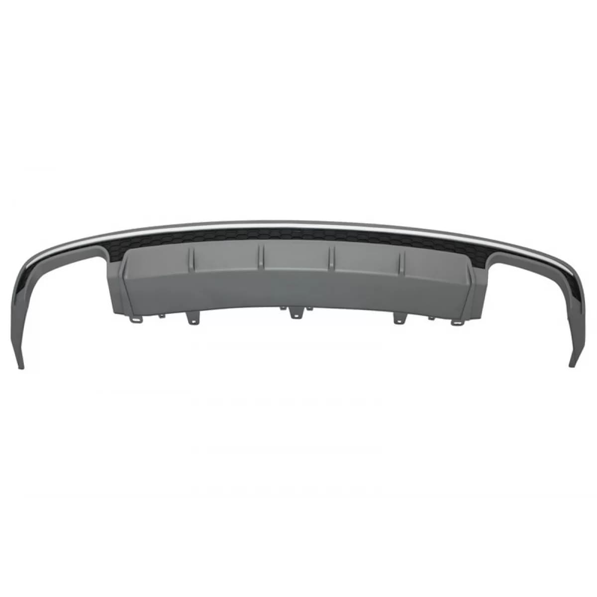 Rear Bumper Valance Diffuser suitable for Audi A6 4G Facelift Limousine Avant (2015-2018) S6 Design