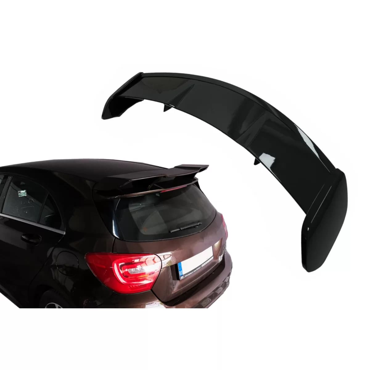 Roof Boot Lid Spoiler suitable for Mercedes A-Class W176 (2012-2018) A45 Design Piano Black
