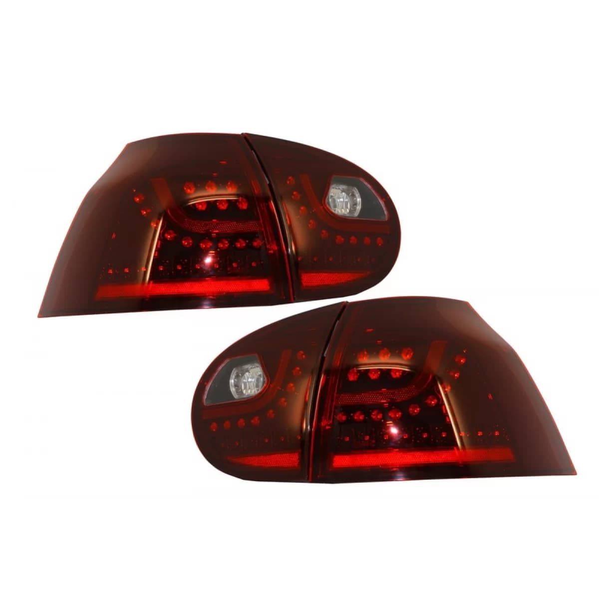 LED Taillights suitable for VW Golf V 5 (2004-2009) Left Hand Drive (LHD) Cherry Red Urban Style