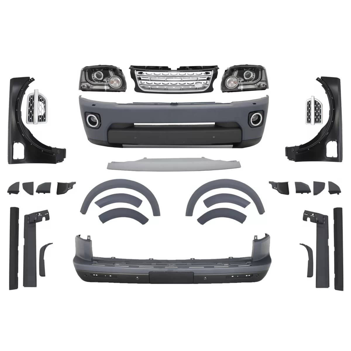 Complete Conversion Body Kit suitable for Land Rover Discovery 3 to Discovery 4 Facelift