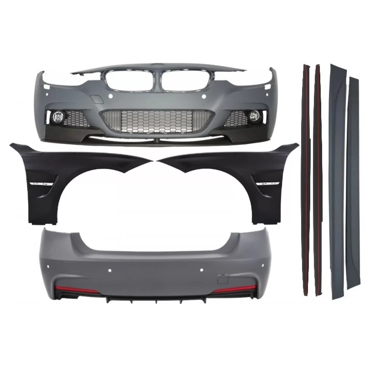 Complete Body Kit suitable for BMW F30 (2011+) M-Performance Design with Front Fenders